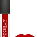Face Up Kiss Proof Red Velvet Lip Color , Waterproof And Long Lasting All Day , Ruby Red Lipstick Matte,6ml, ( M-06 )