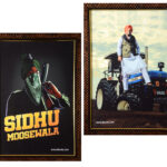 BBRATS Sidhu Moosewala Motivational Posters for Room Decoration, Exclusive Framed Art Prints/Posters- 2Pcs (Moose Wala)