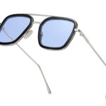 ARICKS? UV protected Unisex Sunglasses | Tony Stark Iron man Avengers Goggles | Anti Glare & UV 400 filtering Glass | Square Metal Frame - For Men and Women