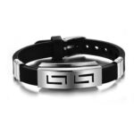 Yellow Chimes Bracelet for Men Handmade Genuiner Leather and Stainless Steel Wrist Band Bracelet for Men and Boys