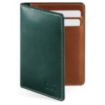 DailyObjects Forest Green Log Bi-Fold Leather Wallet for Men