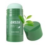 HUDA CRUSH BEAUTY Green Tea Face Stick Mask - Blackhead Remover, Deep Pore Cleansing, Oil Control With Green Tea Extract - Improved Formula, Vegan, Natural, and Cruelty-Free