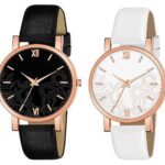 CLOUDWOOD Formal Analogue Women's Watch(Multi-Colour Dial Multicolor Colored Strap)(Pack of 2)-PK 27-30