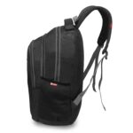 Hi-Guys Men's and Women's 35 L Waterproof Casual Laptop Backpack with Rain Cover (Black, 18 Inch)