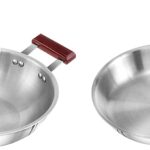 Hawkins - Ssf26 Tri-Ply Stainless Steel Frying Pan 26 cm & Hawkins Tri-Ply Stainless Steel Deep-Fry Pan 2.5 Litre with Glass Lid