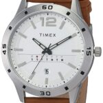 TIMEX Analog Men's Watch (White Dial, Brown Band)