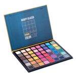 Beauty Glazed 48 Colors Eyeshadow Palette, Color Cube Shimmer Matte Eyeshadow Glitter Metallic Pigment Waterproof Long Lasting Makeup Palette Cosmetics