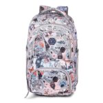 Trunkit Waterproof Polyster Printed 30 L Bag Backpack for School, College, Laptop (Blue & Black)