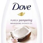 Dove Purely Pampering with Coconut Milk & Jasmine Bath Body Wash Shower Gel, Pack of 3, (16.9 Fl. Oz/500 ml Each)
