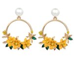 YouBella Jewellery Gold Plated Floral Earrings for Girls and Women