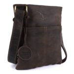 Pinato Leather 6.4 cms Brown Messenger Bag (PL-4318-Camel)