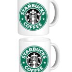BBRATS Ceramic Coffee Mug - Set of 2, White, 325ml