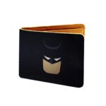 Superhero Design Black, Printed Theme Canvas Men Leather Wallet