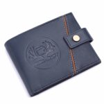 NKSK Craft, Album Card Holder Wallet, Card Holder Wallet for Men, RFID Card Holder Wallet for Men, Genuine Leather Card Holder, 20 Card Slot Card Holder (Blue)