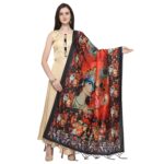 Heavy Silk Digital Print Dupatta For Womens and Girls