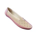 Besto Footwear Casual Belly | Belly Shoes For Women | Women Ethnic Belly Fancy Flower for Ladies Flats | Women Walking Shoes | Casual Footwear For Women | Peach & Beige