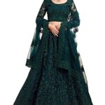 Women's Net Semi-stitched Lehenga Choli