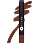 SUGAR Cosmetics Matte As Hell Crayon Lipstick - 26 Vianne Rocher (Deep Chocolate Brown) with Sharpener Highly Pigmented, Creamy Texture, Long Lasting Matte Finish