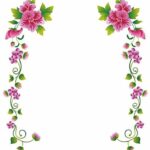BBRATS 'Flower Vines' Wall Sticker (PVC Vinyl, 70 cm x 25 cm, Multicolour)