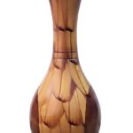 BBRATS Wooden Flower Vase Table Top Decoration, Diwali Gift /Pot for Home Decoration Artificial Flower Ideal for Living Room (Size-10 inch/25.4 cm)