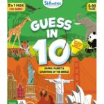 Skillmatics Card Game : Guess in 10 Animals & Countries Combo | Gifts for 6 Year Old's and Up | Super Fun for Travel & Family Game Night | 100 Game Cards for Kid