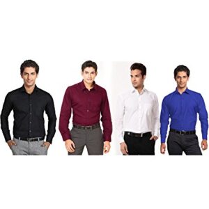 BBRATS Cotton Plain Shirts for Men for Casual Use( PACK of 10)